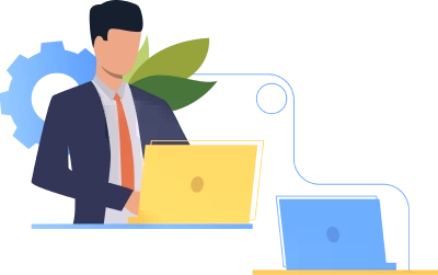 Remote connection service illustration